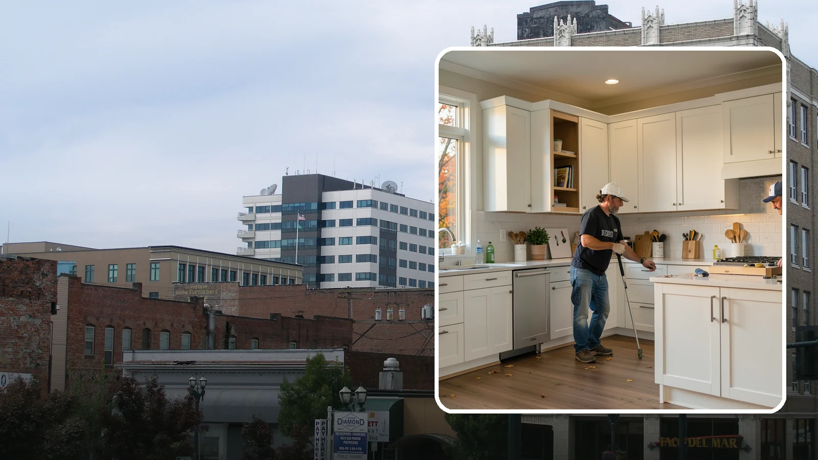 Shaker Cabinet Installation in Everett, Snohomish County, WA - Installing timeless shaker-style cabinets whose clean, framed doors suit both classic and modern PNW homes.