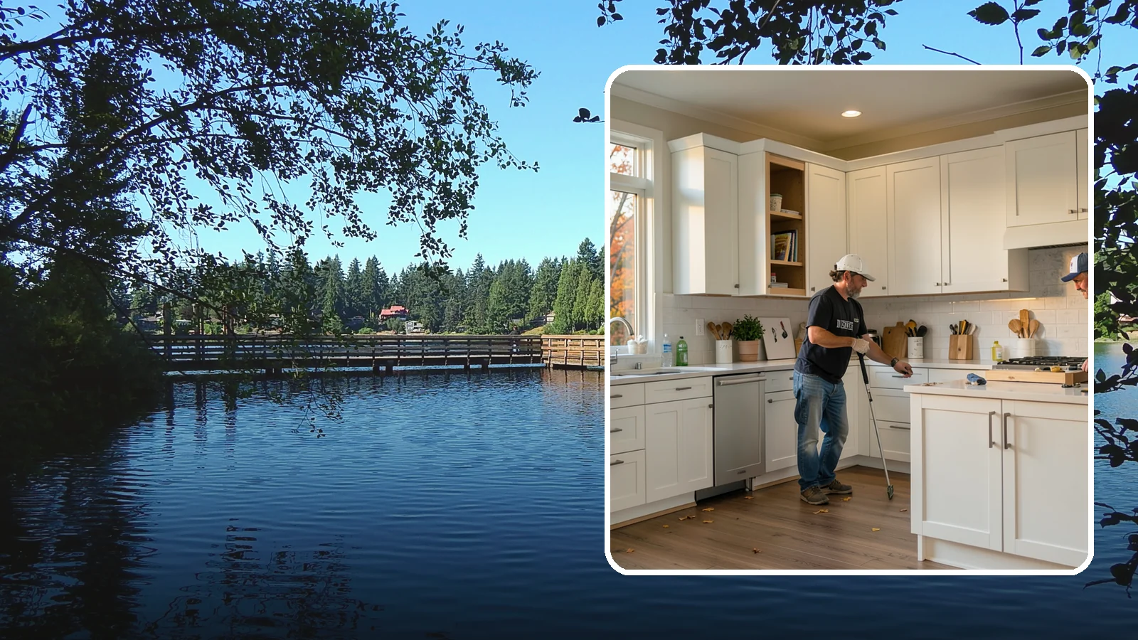 Shaker Cabinet Installation in Federal Way, King County, WA - Installing timeless shaker-style cabinets whose clean, framed doors suit both classic and modern PNW homes.