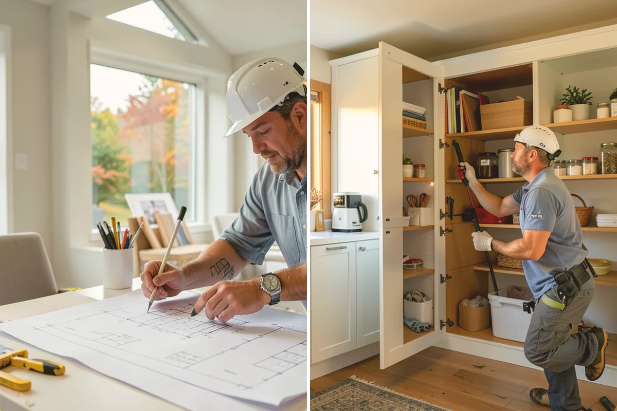 Shaker Cabinet Installation in Lynnwood, Snohomish County, WA - Confirm layout and mark level reference lines