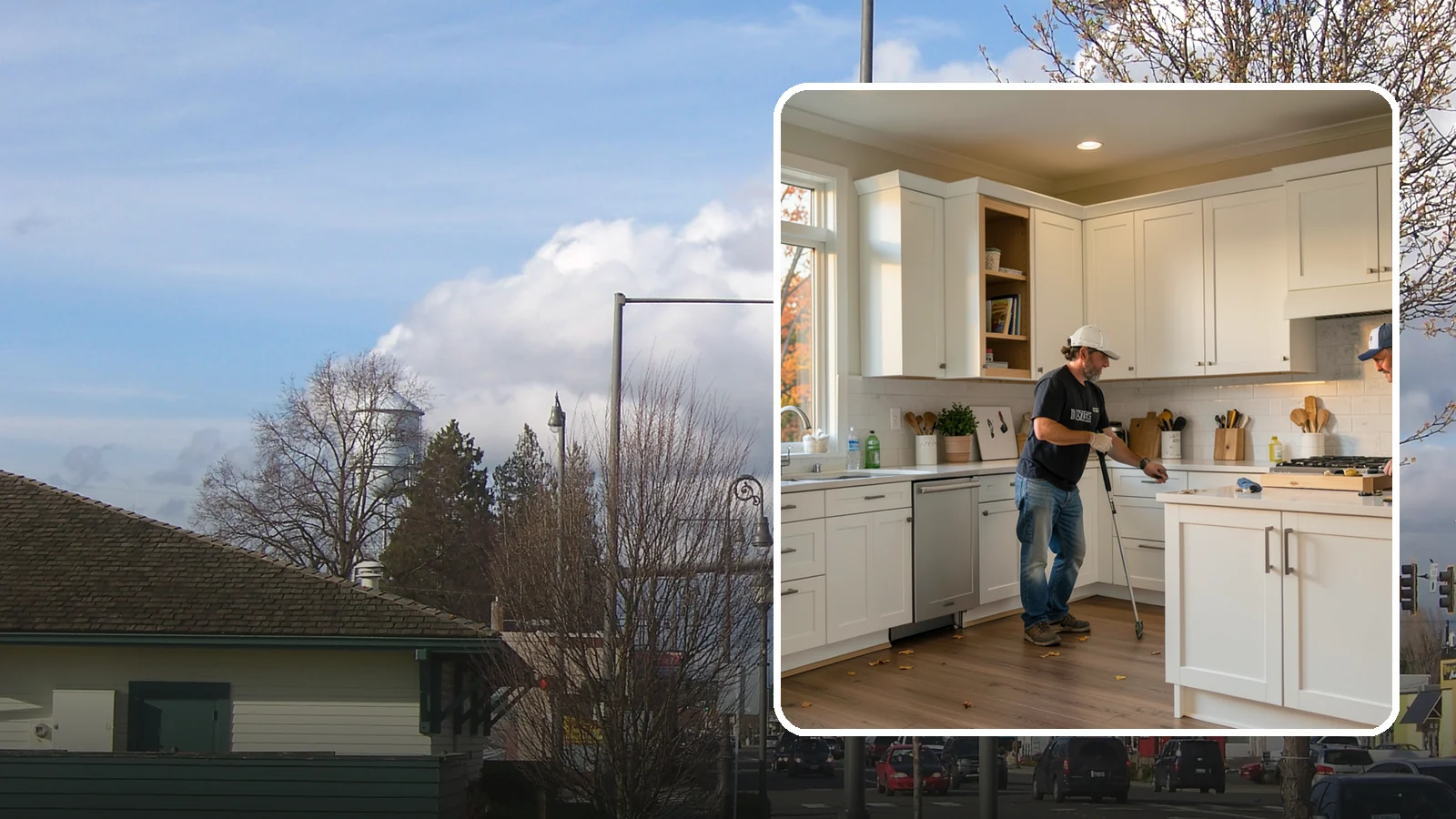 Shaker Cabinet Installation in Marysville, Snohomish County, WA - Installing timeless shaker-style cabinets whose clean, framed doors suit both classic and modern PNW homes.