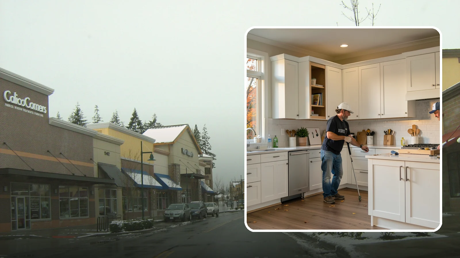 Shaker Cabinet Installation in Mill Creek, Snohomish County, WA - Installing timeless shaker-style cabinets whose clean, framed doors suit both classic and modern PNW homes.