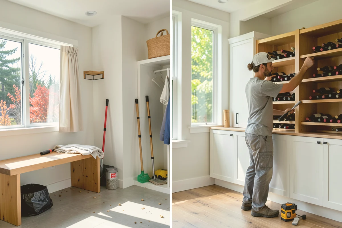 Shaker Cabinet Installation in Mount Vernon, Skagit County, WA - Confirm layout and mark level reference lines