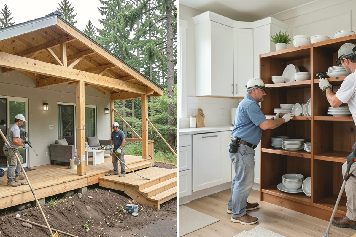 Shaker Cabinet Installation in Mukilteo, Snohomish County, WA - Confirm layout and mark level reference lines