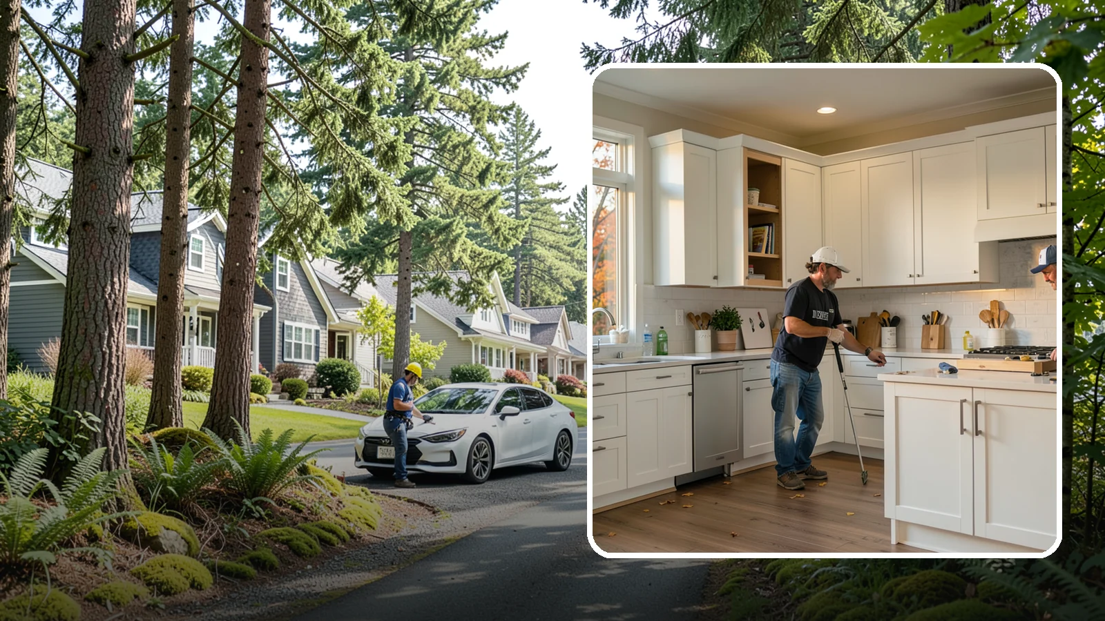 Shaker Cabinet Installation in Normandy Park, King County, WA - Installing timeless shaker-style cabinets whose clean, framed doors suit both classic and modern PNW homes.