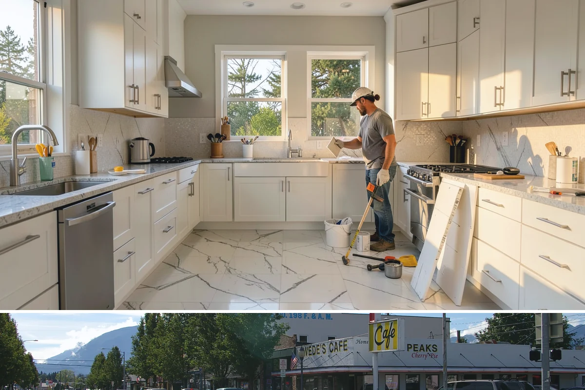 Shaker Cabinet Installation in North Bend, King County, WA - Shaker cabinet installation is indoor work completed in any season alongside your remodel.