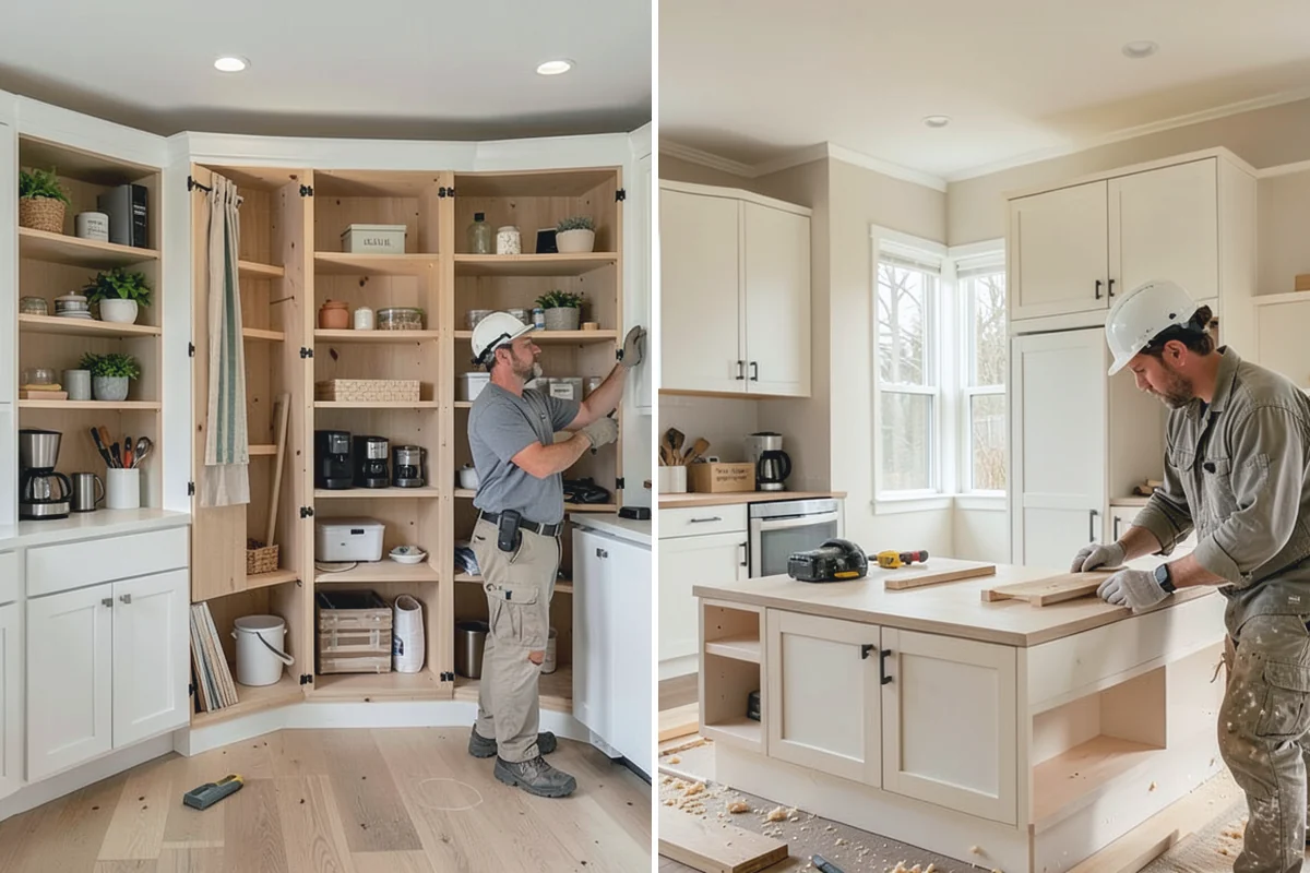 Shaker Cabinet Installation in Renton, King County, WA - Confirm layout and mark level reference lines
