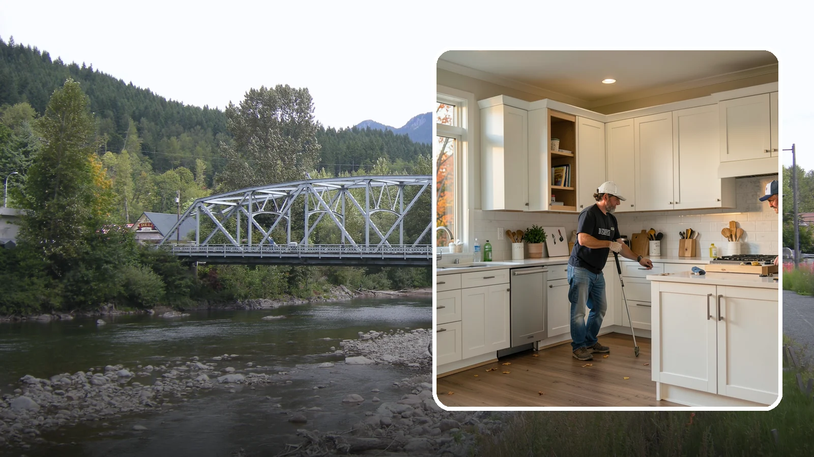 Shaker Cabinet Installation in Skykomish, King County, WA - Installing timeless shaker-style cabinets whose clean, framed doors suit both classic and modern PNW homes.