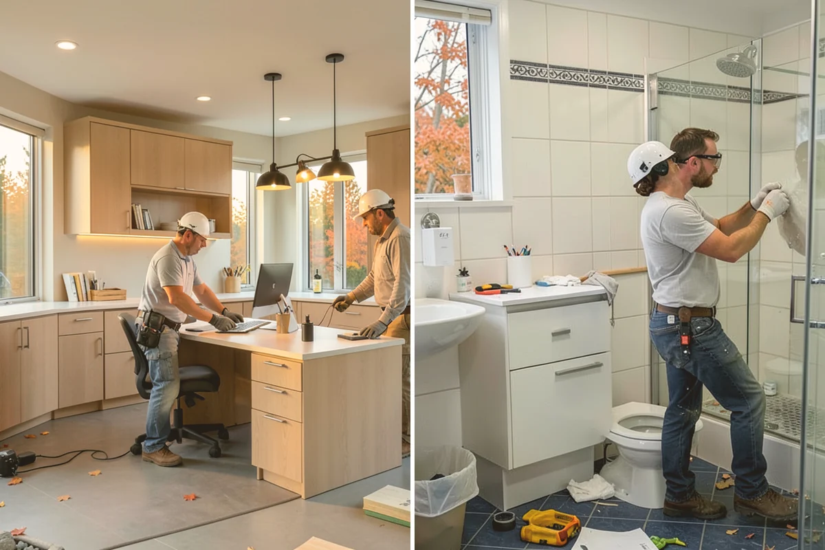 Shaker Cabinet Installation in Snohomish, Snohomish County, WA - Confirm layout and mark level reference lines