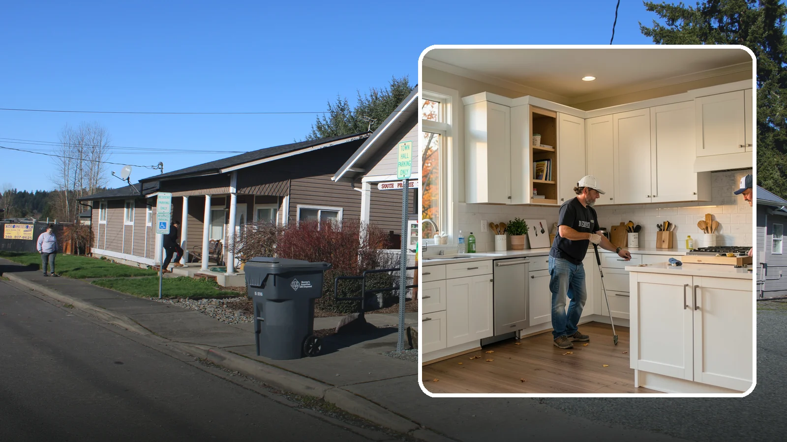Shaker Cabinet Installation in South Prairie, Pierce County, WA - Installing timeless shaker-style cabinets whose clean, framed doors suit both classic and modern PNW homes.