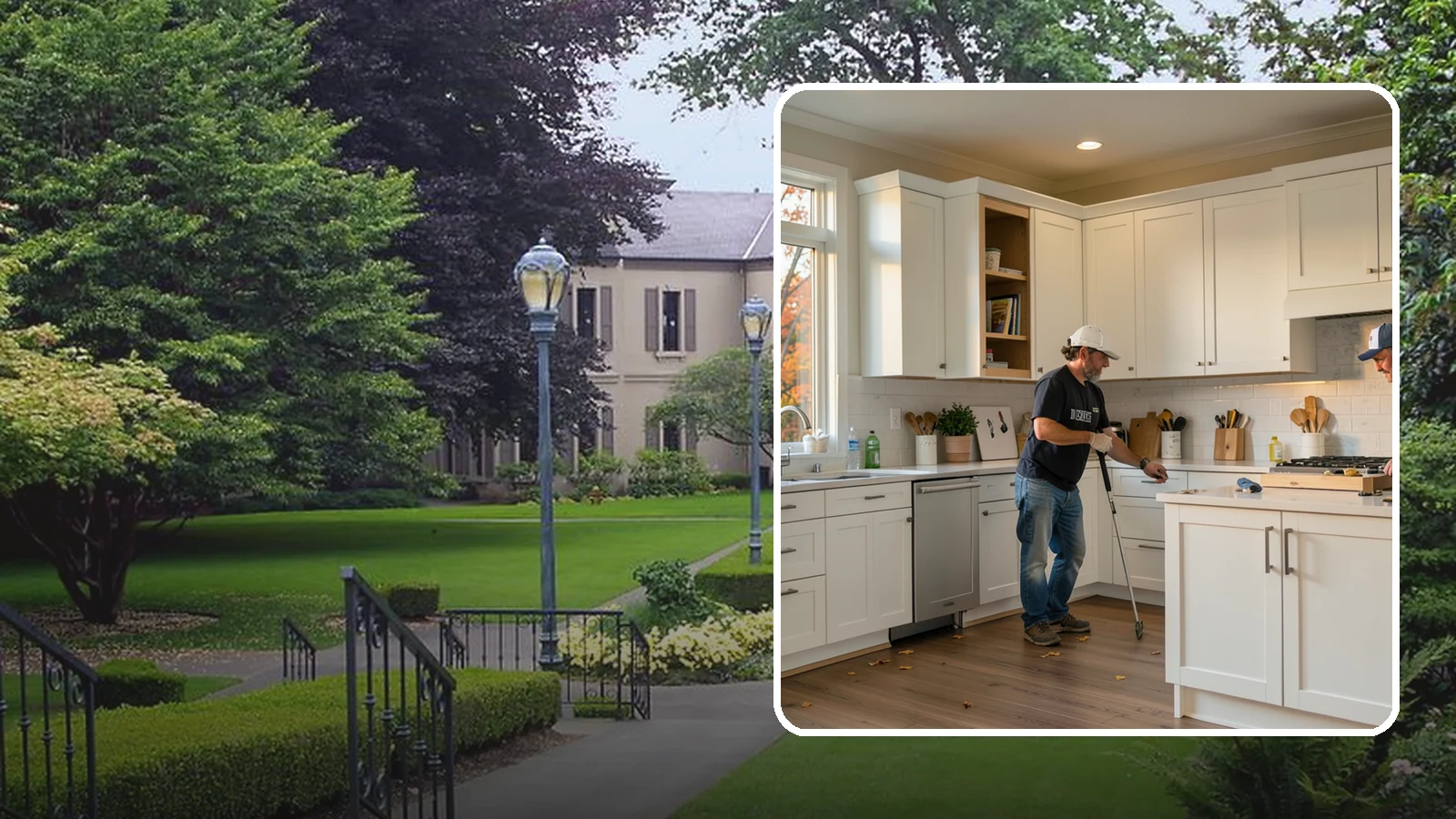 Shaker Cabinet Installation in Woodinville, King County, WA - Installing timeless shaker-style cabinets whose clean, framed doors suit both classic and modern PNW homes.