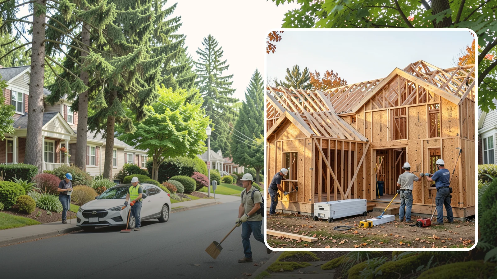 Sheathing Installation in Beaux Arts Village, King County, WA - We install wall and roof sheathing that braces the structure and creates the surface your weather barrier attaches to.