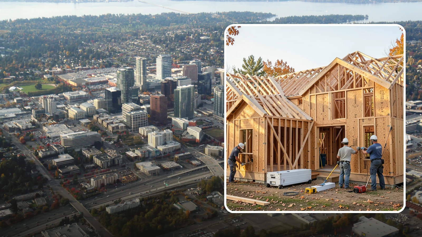 Sheathing Installation in Bellevue, King County, WA - We install wall and roof sheathing that braces the structure and creates the surface your weather barrier attaches to.