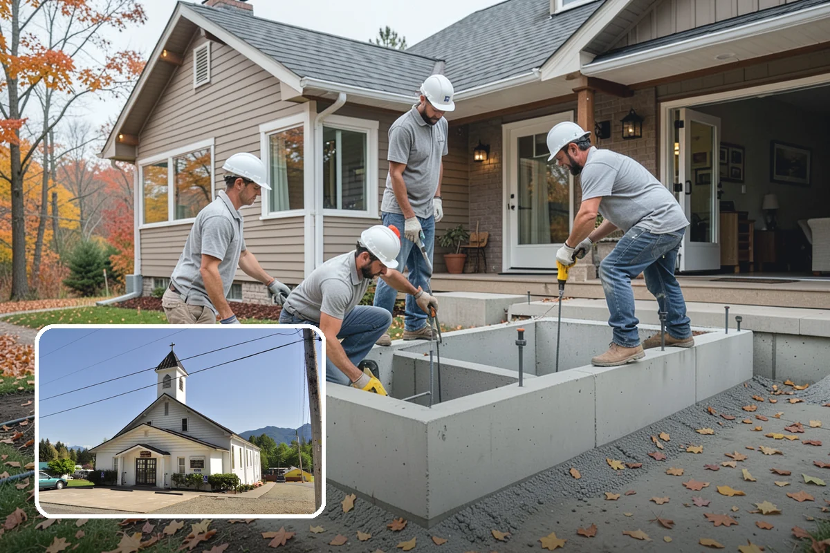 Sheathing Installation in Concrete, Skagit County, WA - Shear-rated panels that brace against seismic and wind