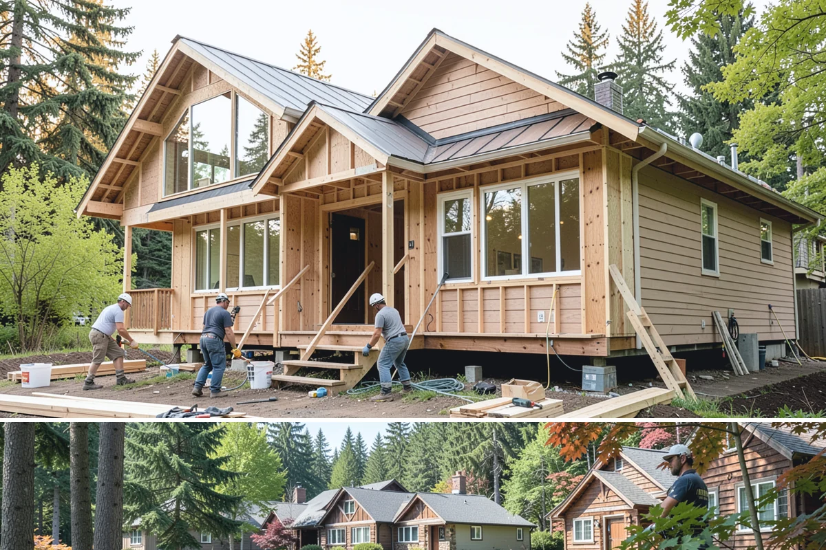Sheathing Installation in Edgewood, Pierce County, WA - Sheathing is often the race to dry-in