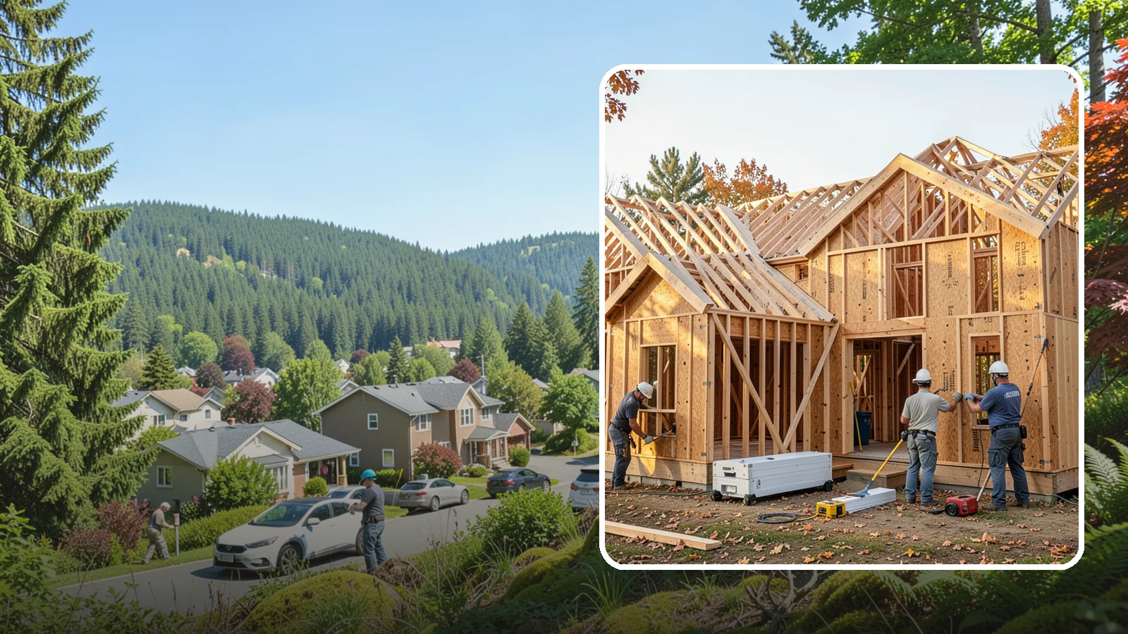 Sheathing Installation in Index, Snohomish County, WA - We install wall and roof sheathing that braces the structure and creates the surface your weather barrier attaches to.