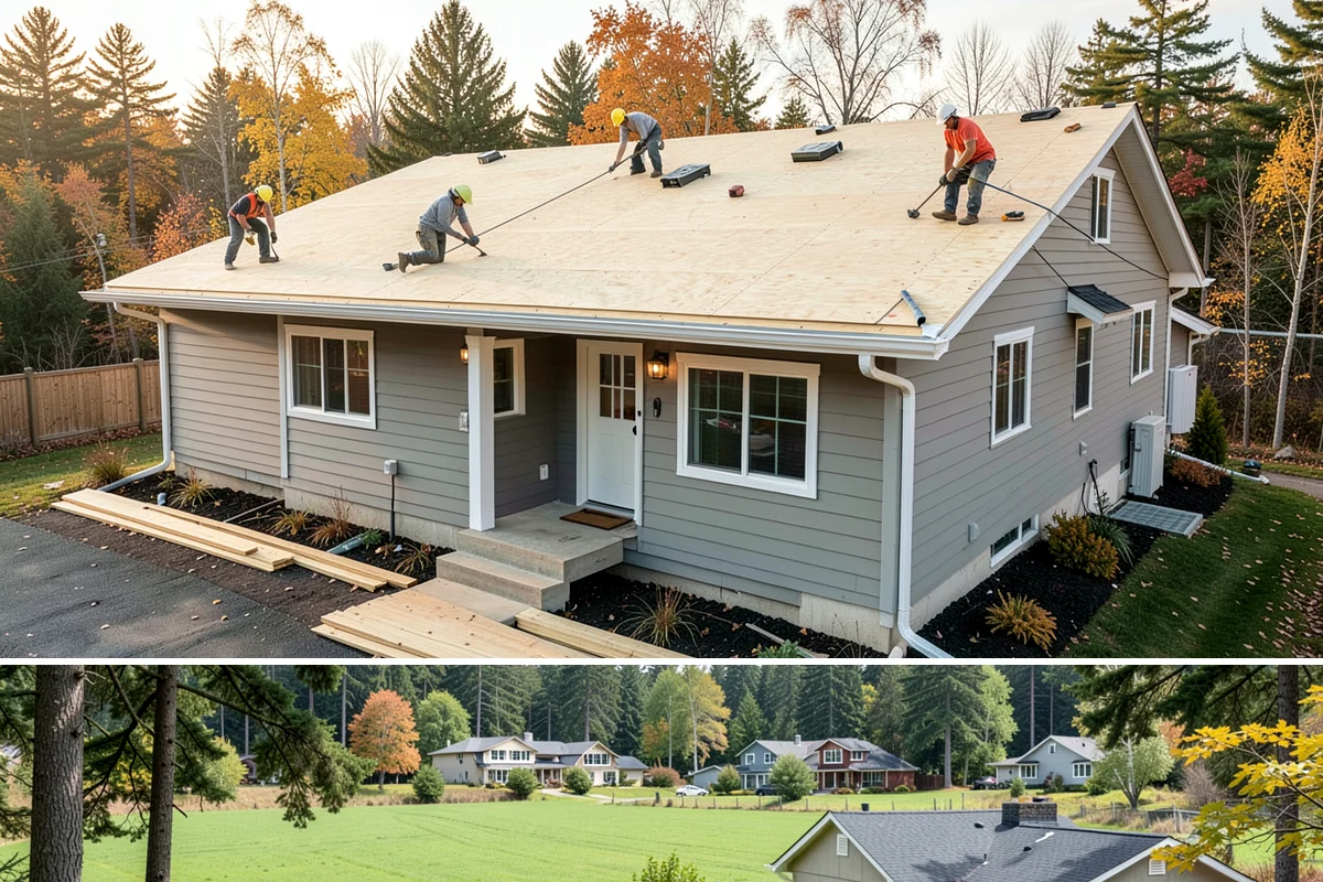 Sheathing Installation in Lyman, Skagit County, WA - Sheathing is often the race to dry-in