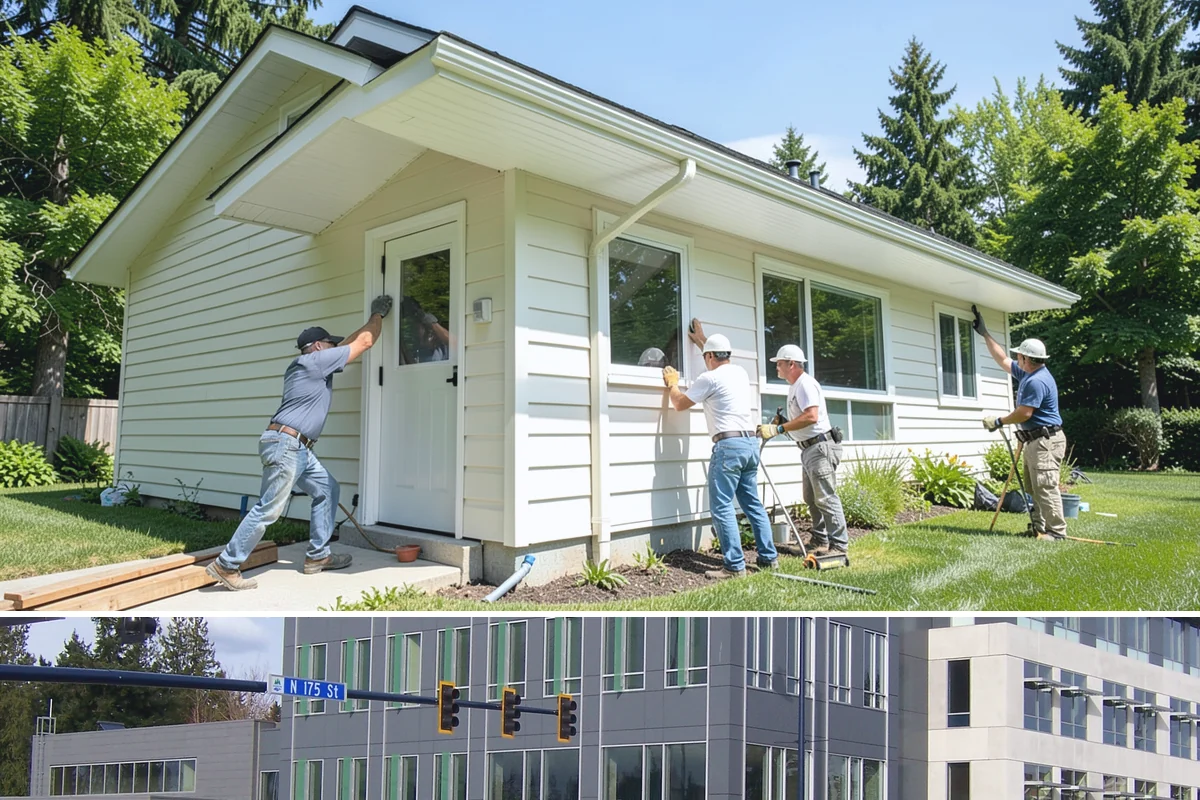 Sheathing Installation in Shoreline, King County, WA - Sheathing is often the race to dry-in