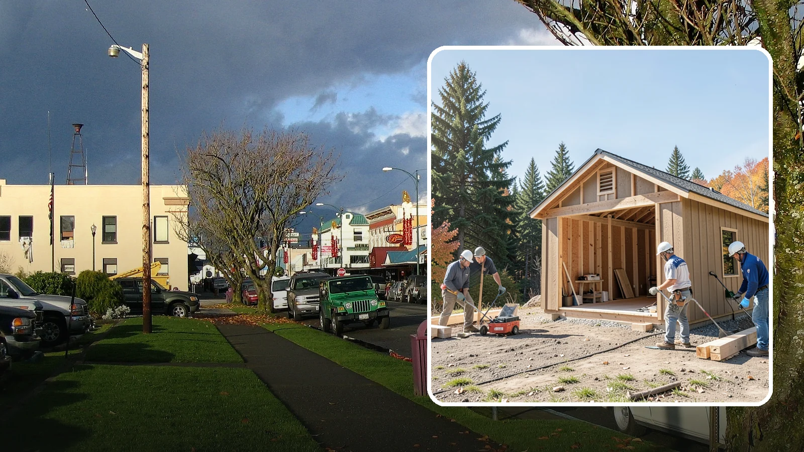Shed Construction in Arlington, Snohomish County, WA - Custom-built storage sheds sized and finished to match your yard and needs.