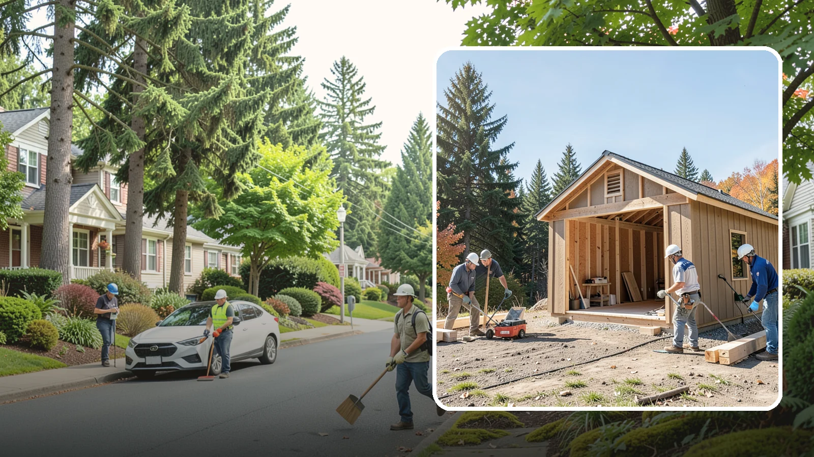 Shed Construction in Beaux Arts Village, King County, WA - Custom-built storage sheds sized and finished to match your yard and needs.