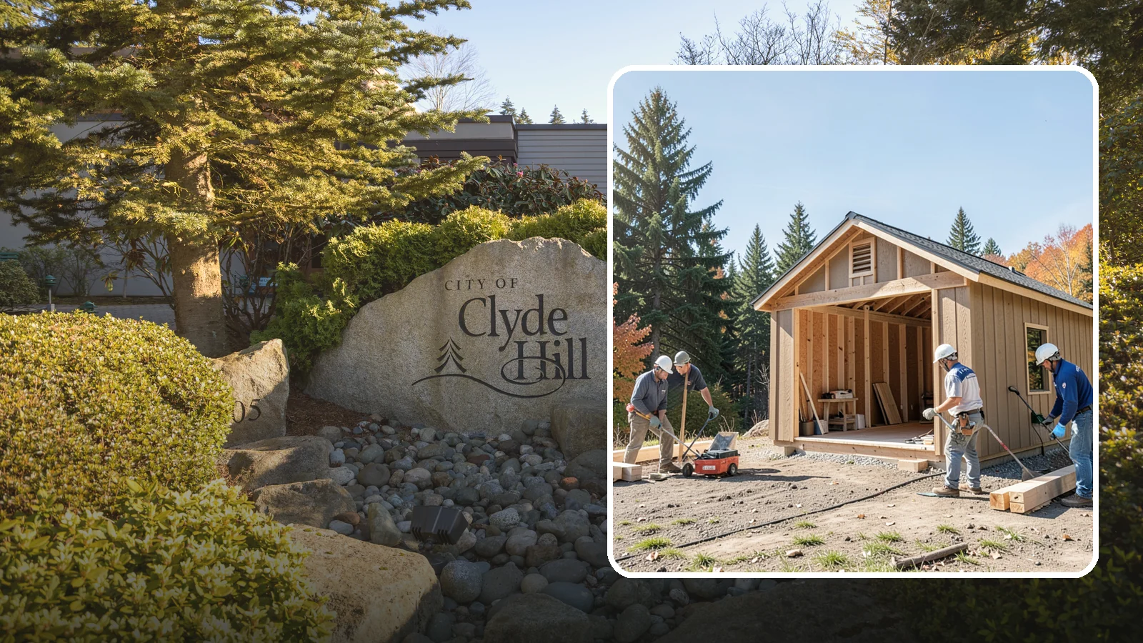Shed Construction in Clyde Hill, King County, WA - Custom-built storage sheds sized and finished to match your yard and needs.