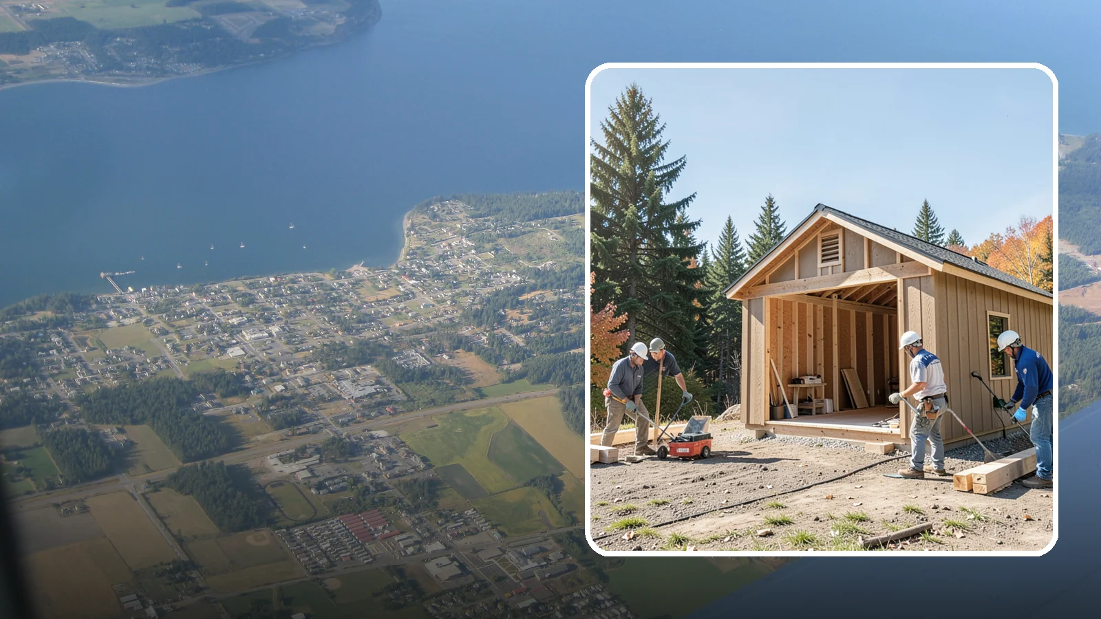 Shed Construction in Coupeville, Island County, WA - Custom-built storage sheds sized and finished to match your yard and needs.