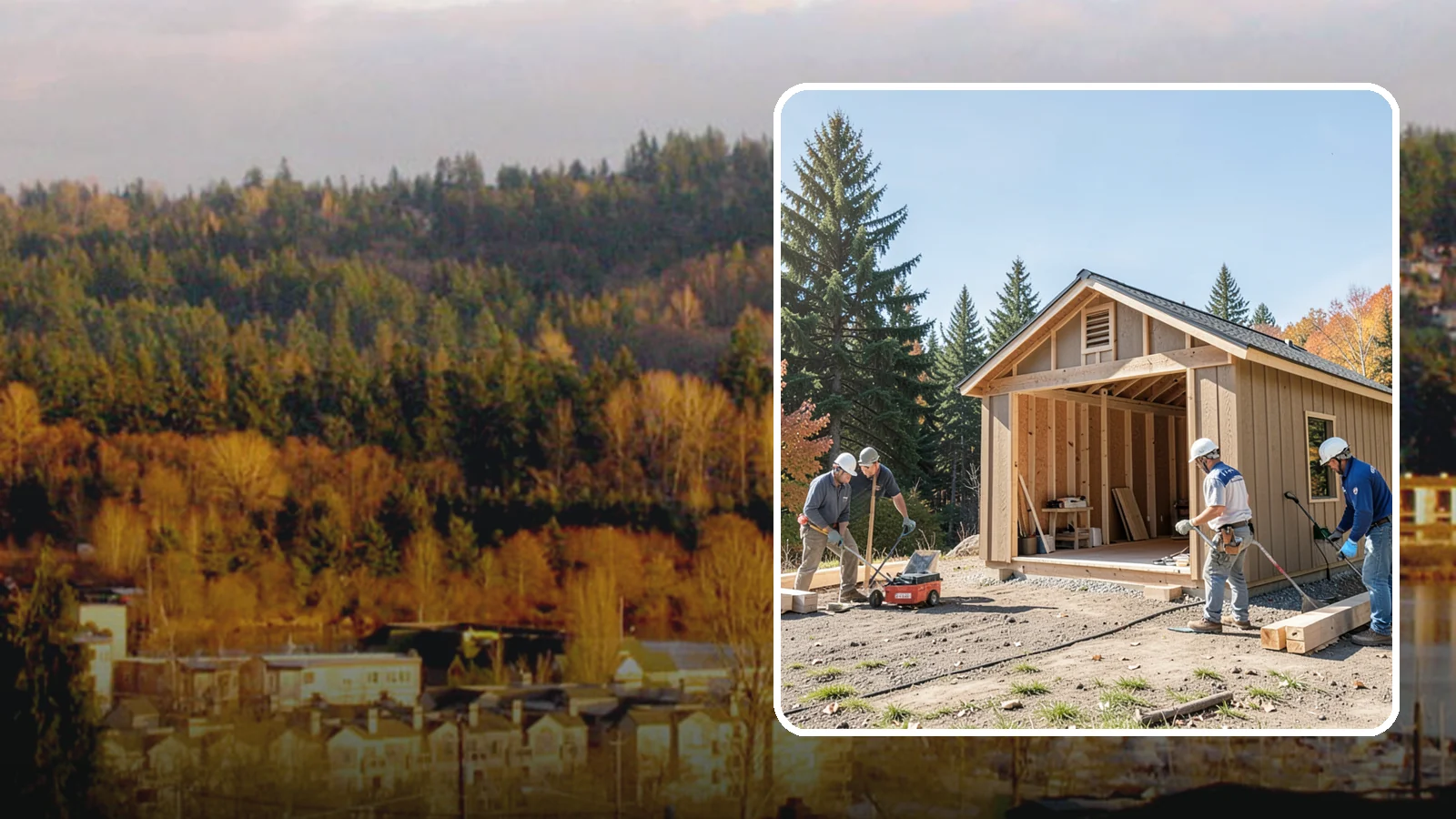 Shed Construction in Kenmore, King County, WA - Custom-built storage sheds sized and finished to match your yard and needs.