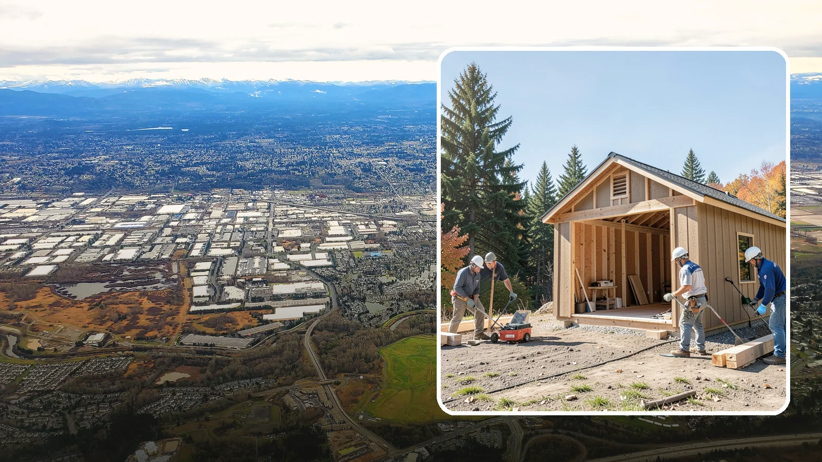 Shed Construction in Kent, King County, WA - Custom-built storage sheds sized and finished to match your yard and needs.