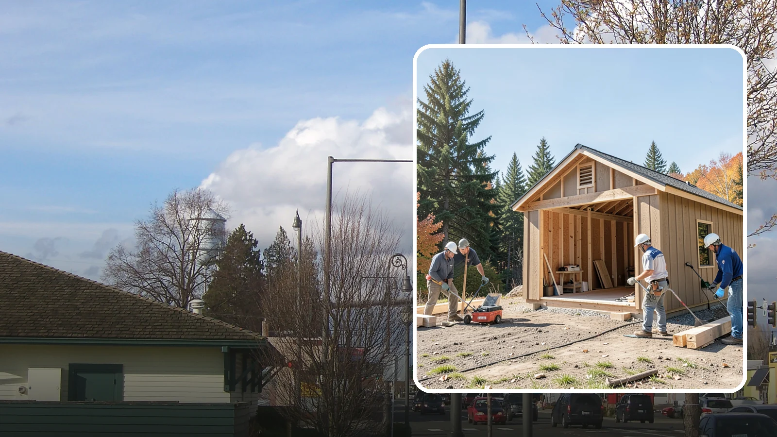 Shed Construction in Marysville, Snohomish County, WA - Custom-built storage sheds sized and finished to match your yard and needs.