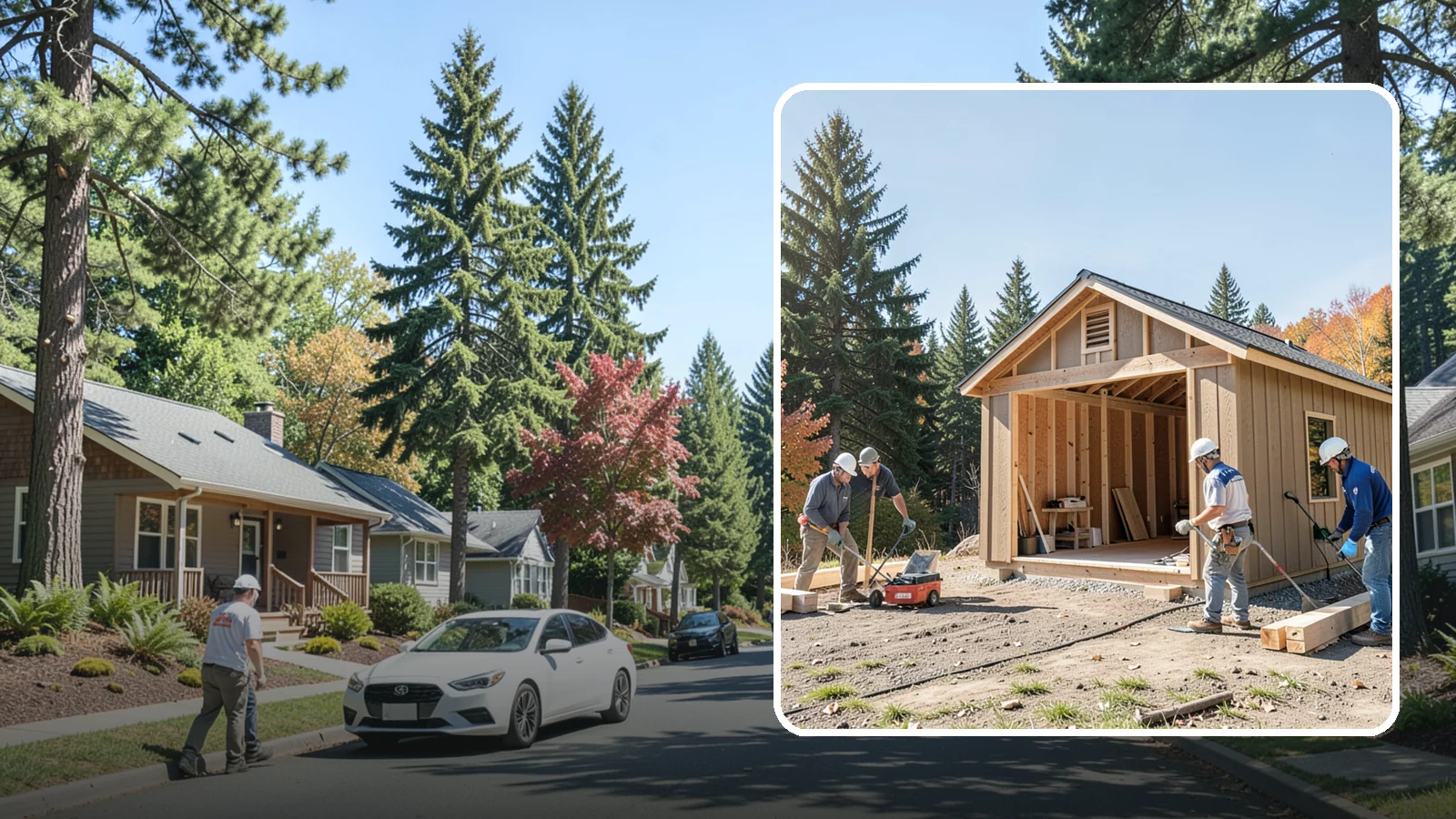 Shed Construction in Orting, Pierce County, WA - Custom-built storage sheds sized and finished to match your yard and needs.