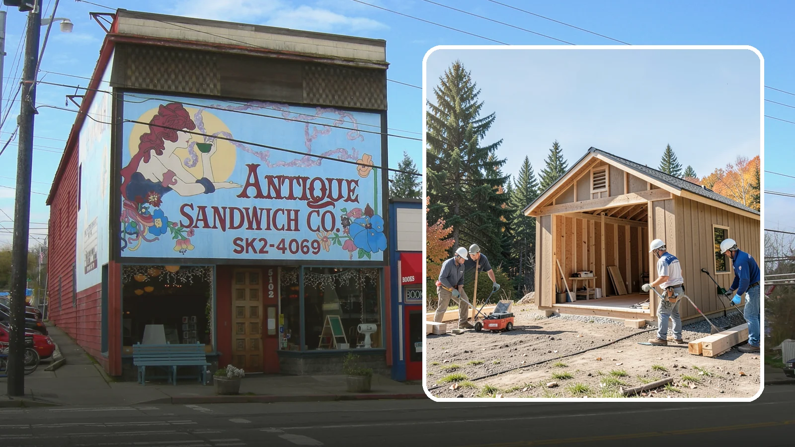 Shed Construction in Ruston, Pierce County, WA - Custom-built storage sheds sized and finished to match your yard and needs.