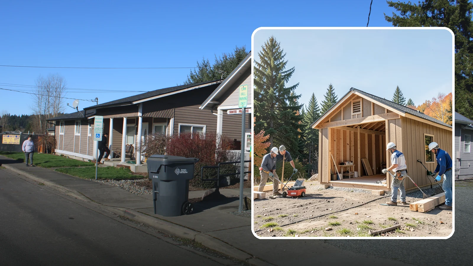Shed Construction in South Prairie, Pierce County, WA - Custom-built storage sheds sized and finished to match your yard and needs.
