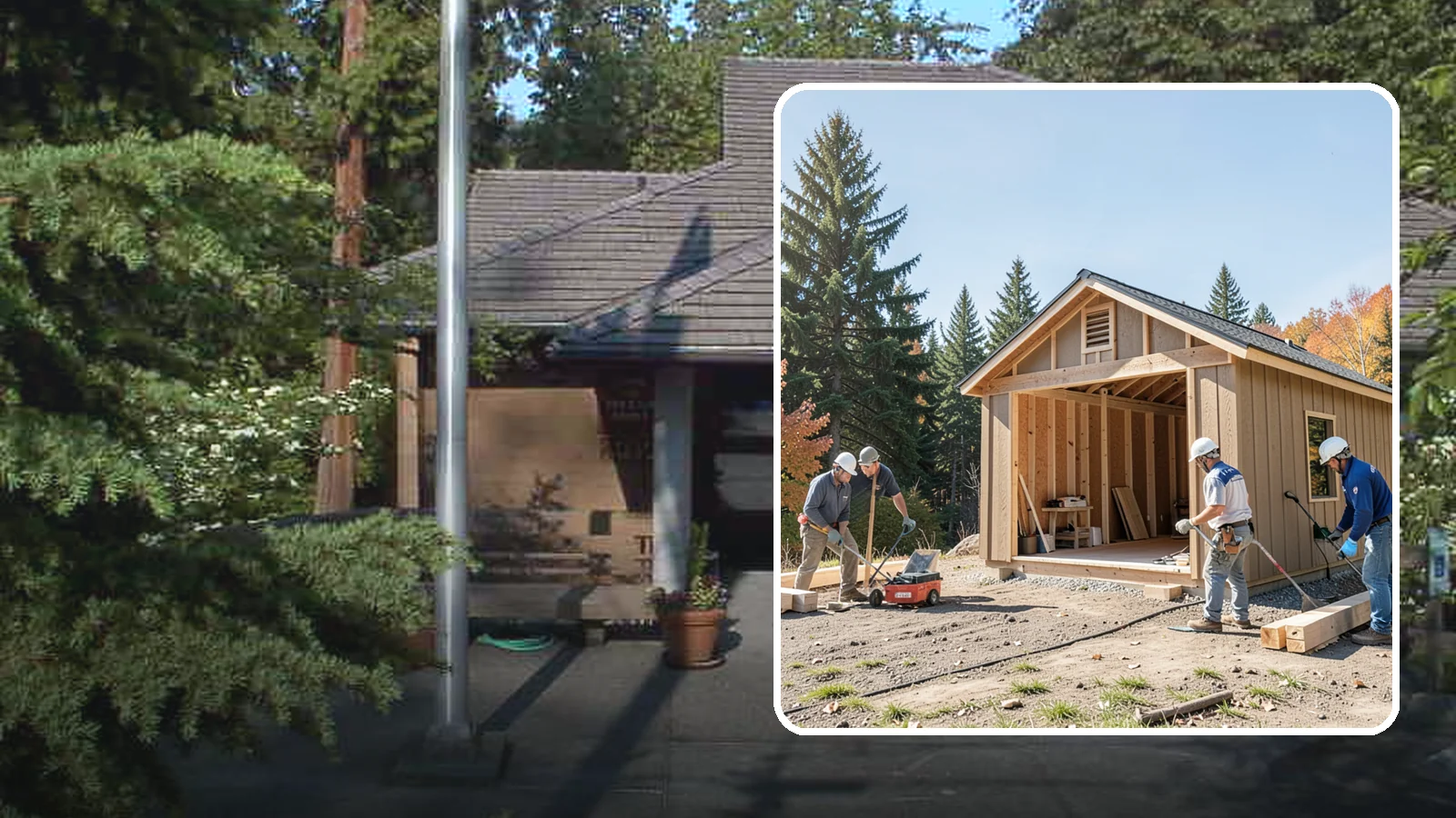 Shed Construction in Yarrow Point, King County, WA - Custom-built storage sheds sized and finished to match your yard and needs.
