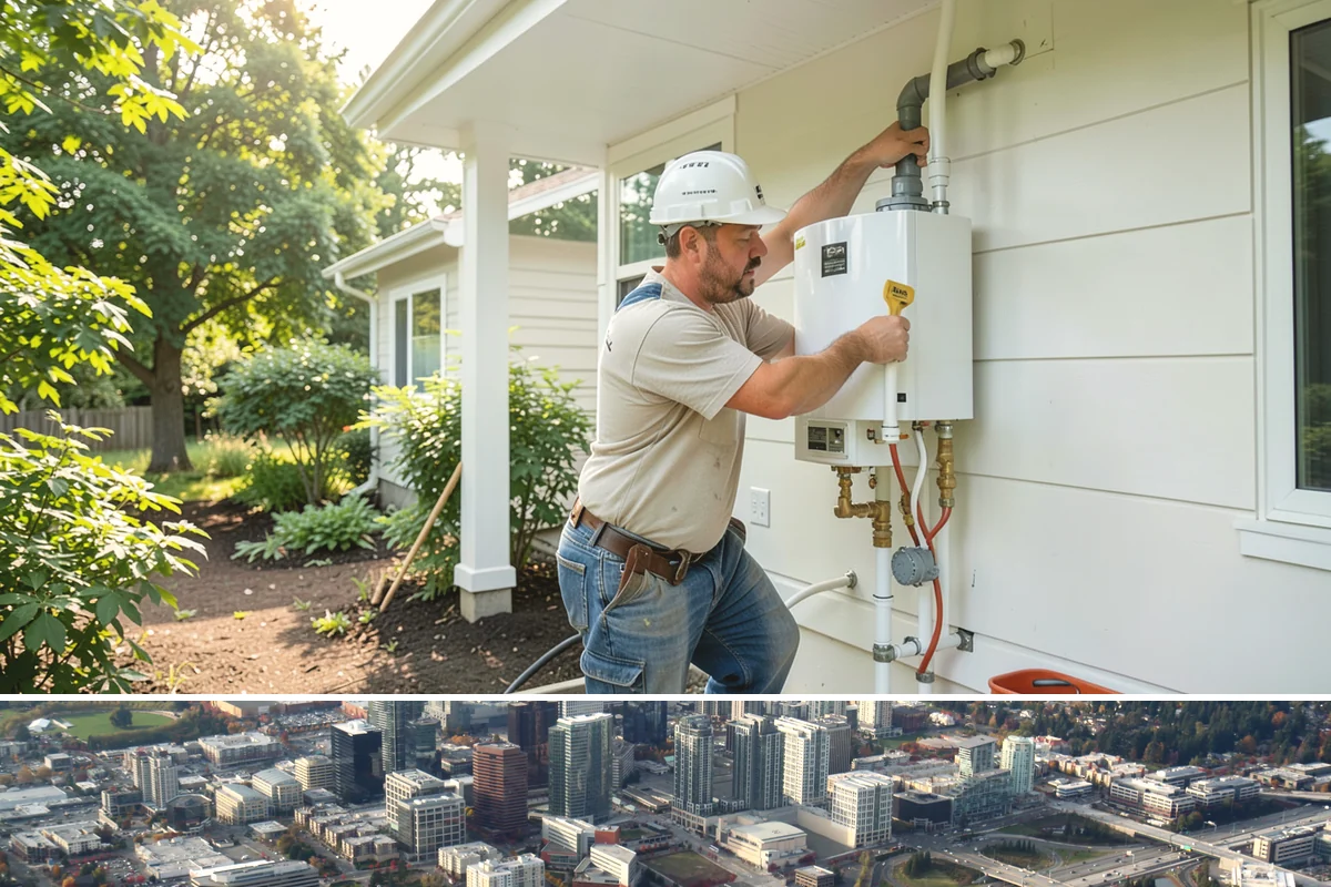 Shiplap Installation in Bellevue, King County, WA - Shiplap installs cleanly year-round indoors and is a popular cozy upgrade during the darker Puget Sound winter months.