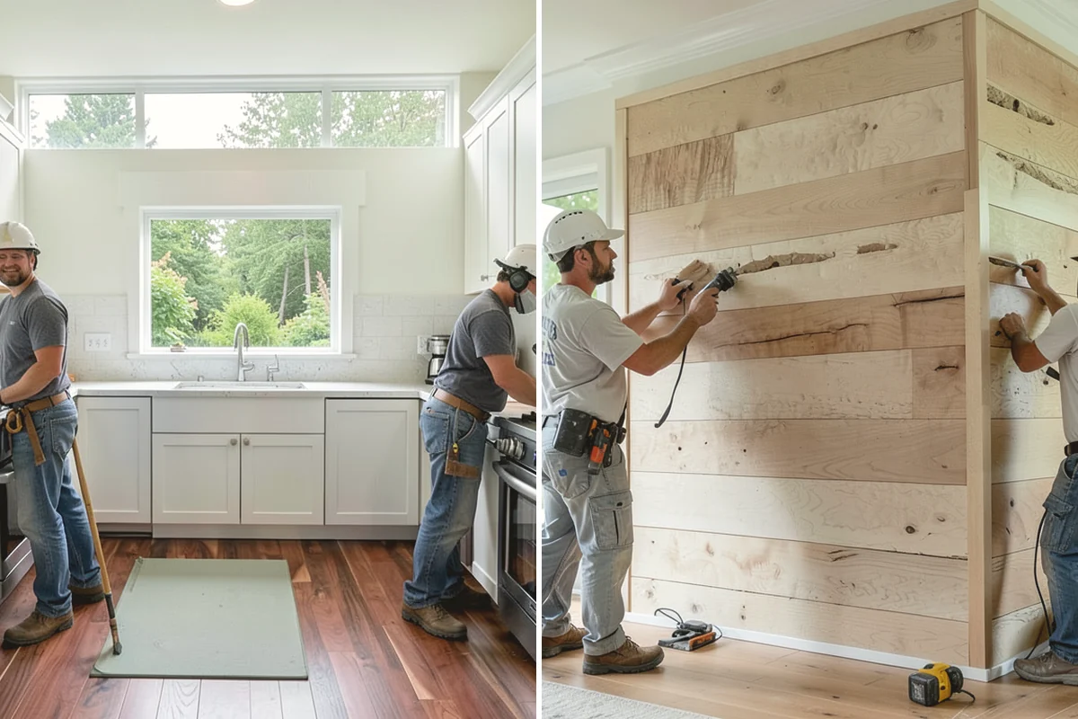 Shiplap Installation in Carnation, King County, WA - Confirm layout, board orientation, and finish color