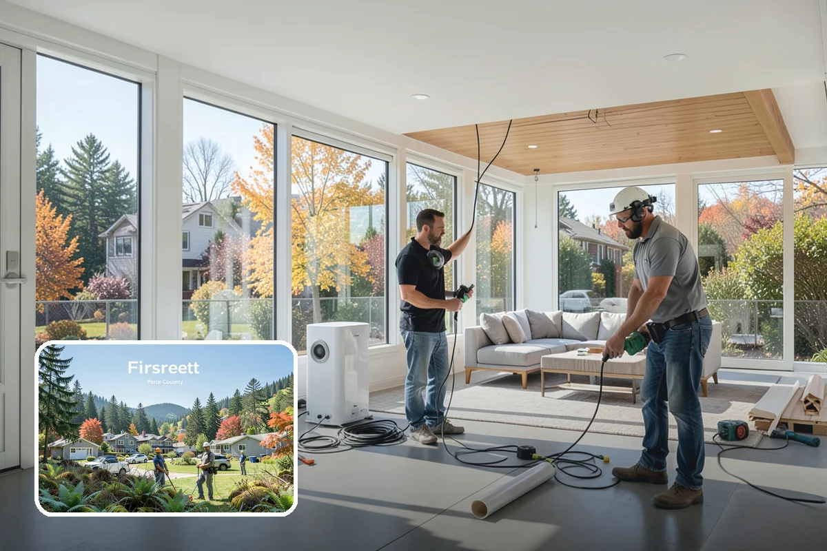 Shiplap Installation in Fircrest, Pierce County, WA - Even, consistent shadow-line spacing