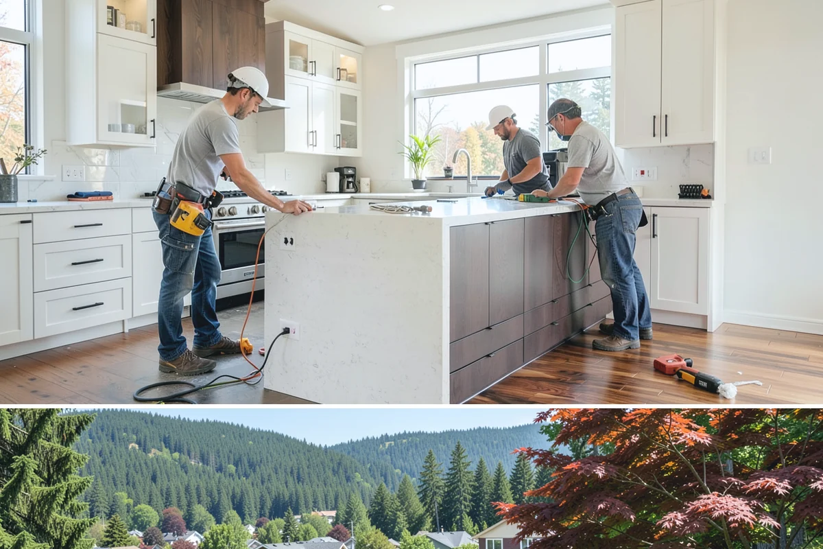 Shiplap Installation in Index, Snohomish County, WA - Shiplap installs cleanly year-round indoors and is a popular cozy upgrade during the darker Puget Sound winter months.