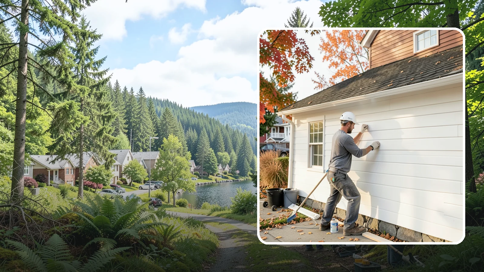 Shiplap Installation in Lake Forest Park, King County, WA - Crisp shiplap installation that brings clean horizontal texture and modern farmhouse warmth to any wall.
