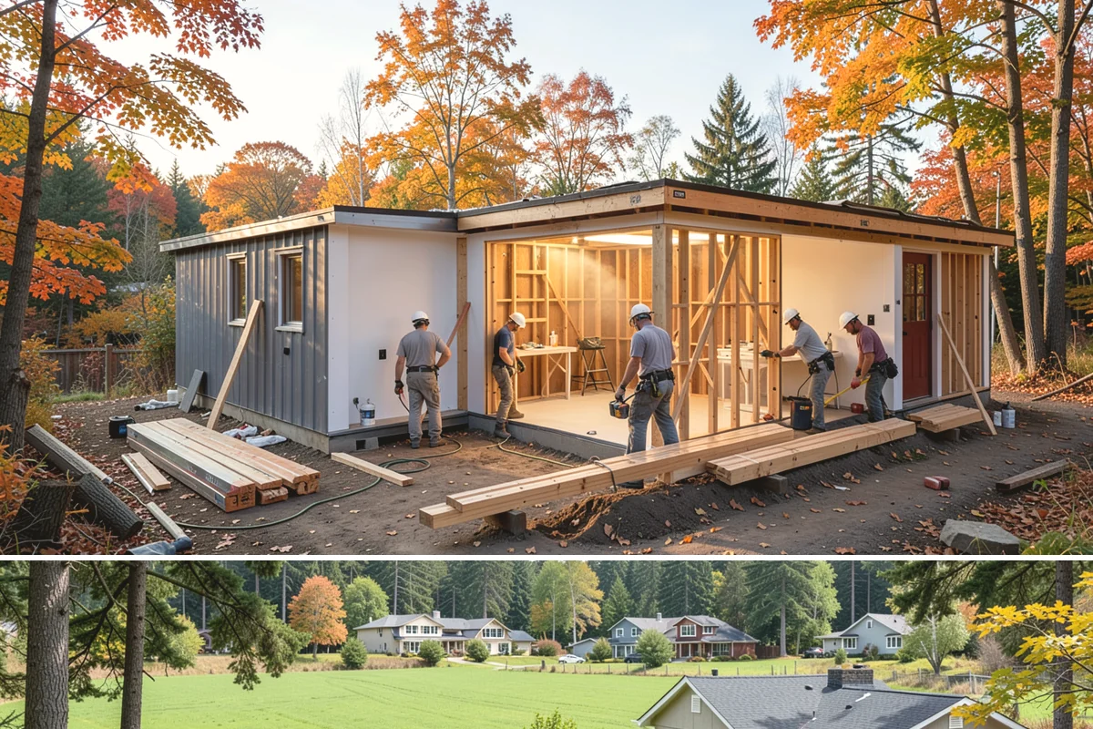 Shiplap Installation in Lyman, Skagit County, WA - Shiplap installs cleanly year-round indoors and is a popular cozy upgrade during the darker Puget Sound winter months.
