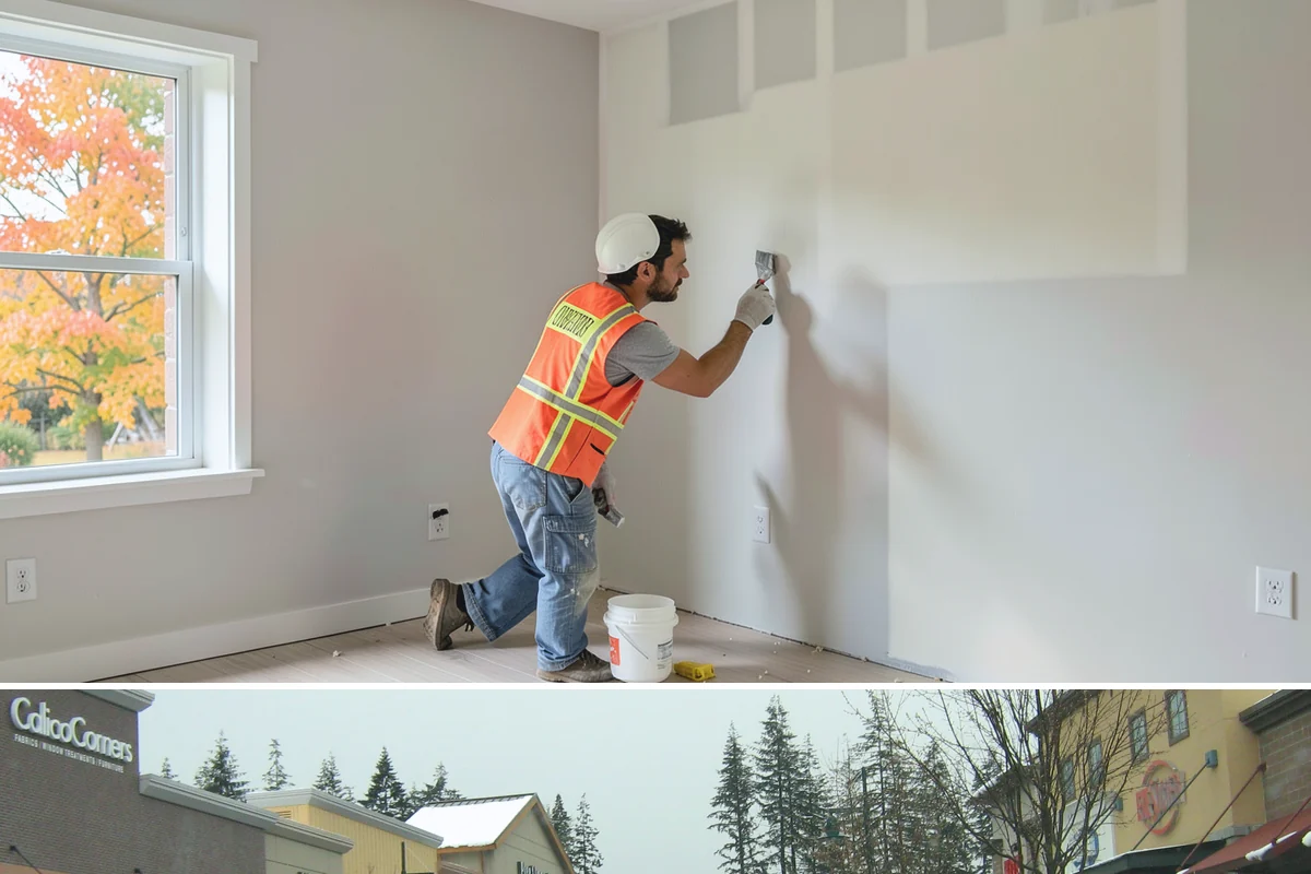 Shiplap Installation in Mill Creek, Snohomish County, WA - Shiplap installs cleanly year-round indoors and is a popular cozy upgrade during the darker Puget Sound winter months.
