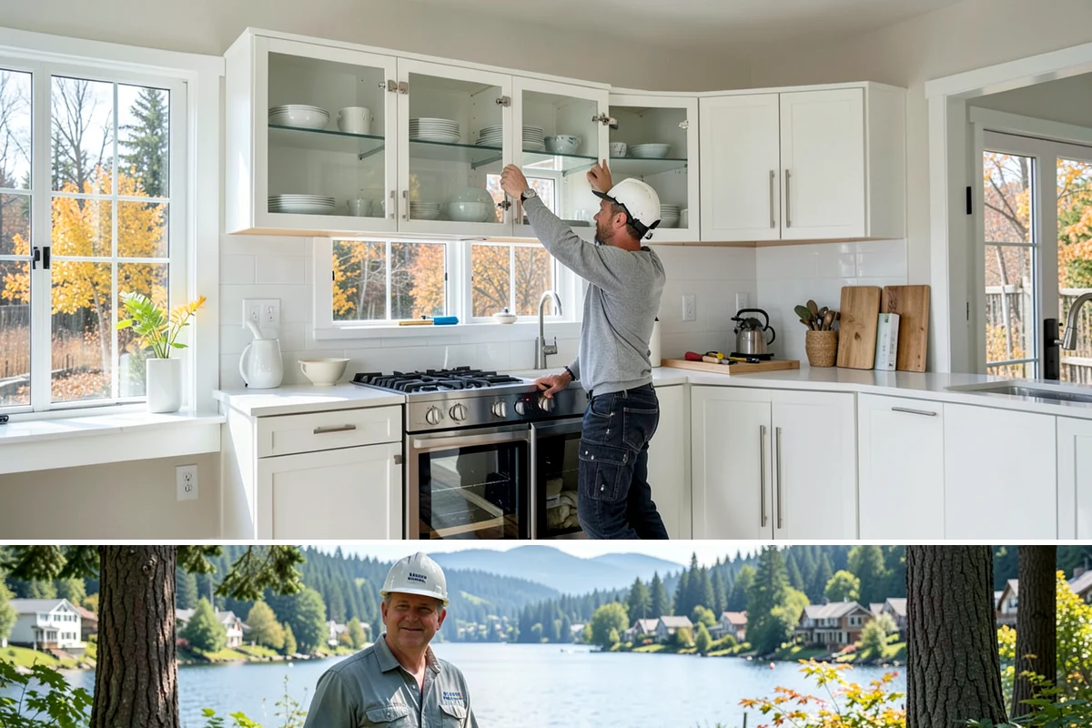 Shiplap Installation in Milton, King County, WA - Shiplap installs cleanly year-round indoors and is a popular cozy upgrade during the darker Puget Sound winter months.