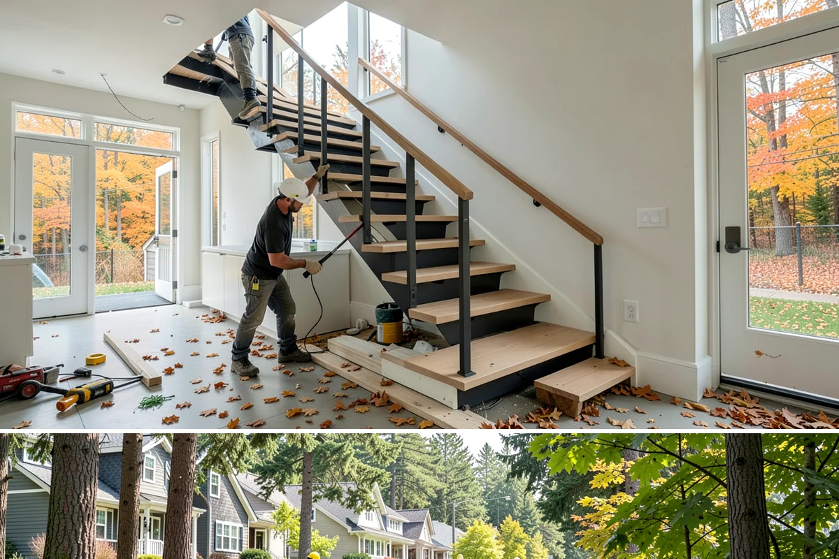 Shiplap Installation in Normandy Park, King County, WA - Shiplap installs cleanly year-round indoors and is a popular cozy upgrade during the darker Puget Sound winter months.