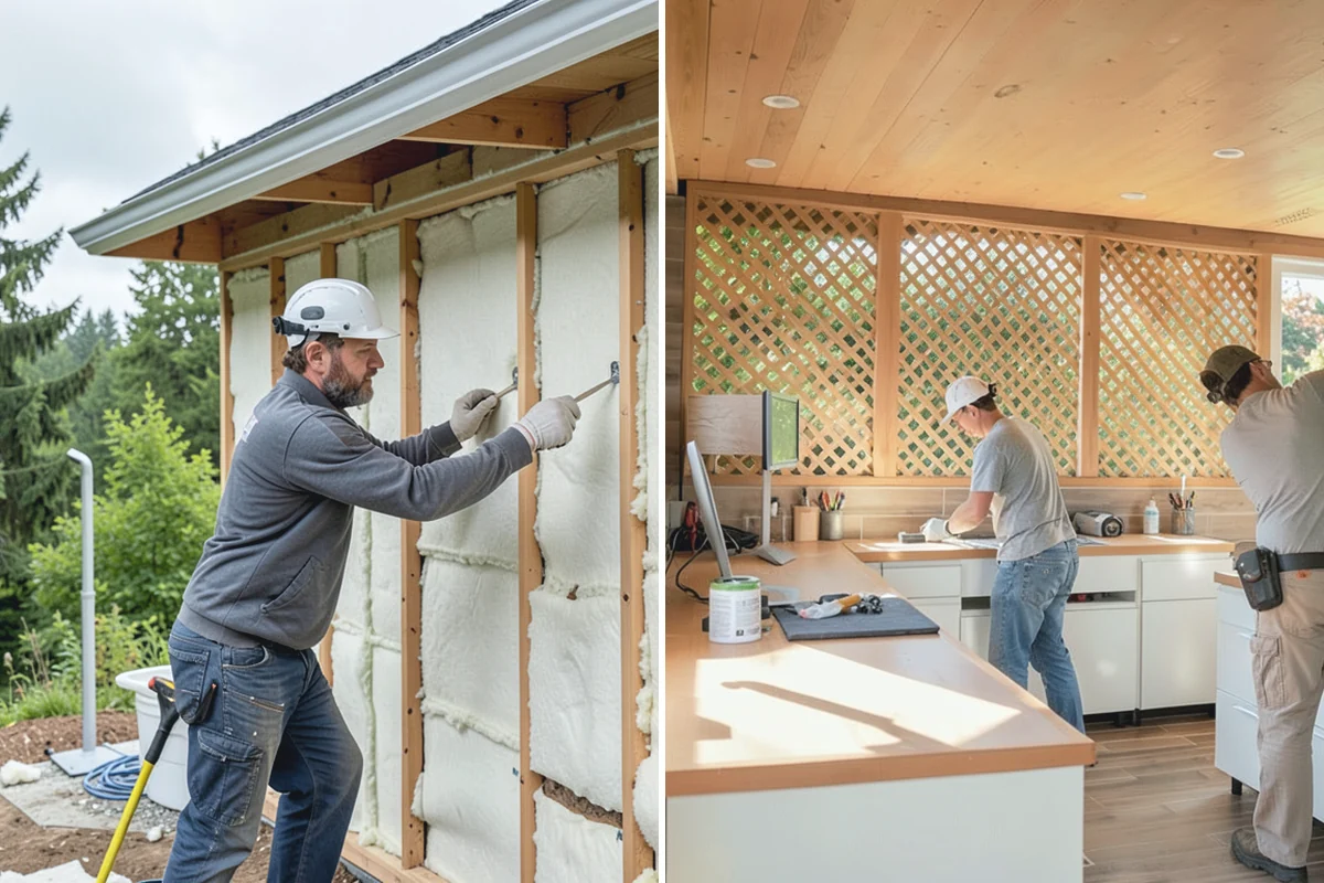 Shiplap Installation in Redmond, King County, WA - Confirm layout, board orientation, and finish color