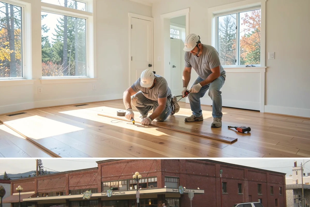 Shiplap Installation in Sedro-Woolley, Skagit County, WA - Shiplap installs cleanly year-round indoors and is a popular cozy upgrade during the darker Puget Sound winter months.