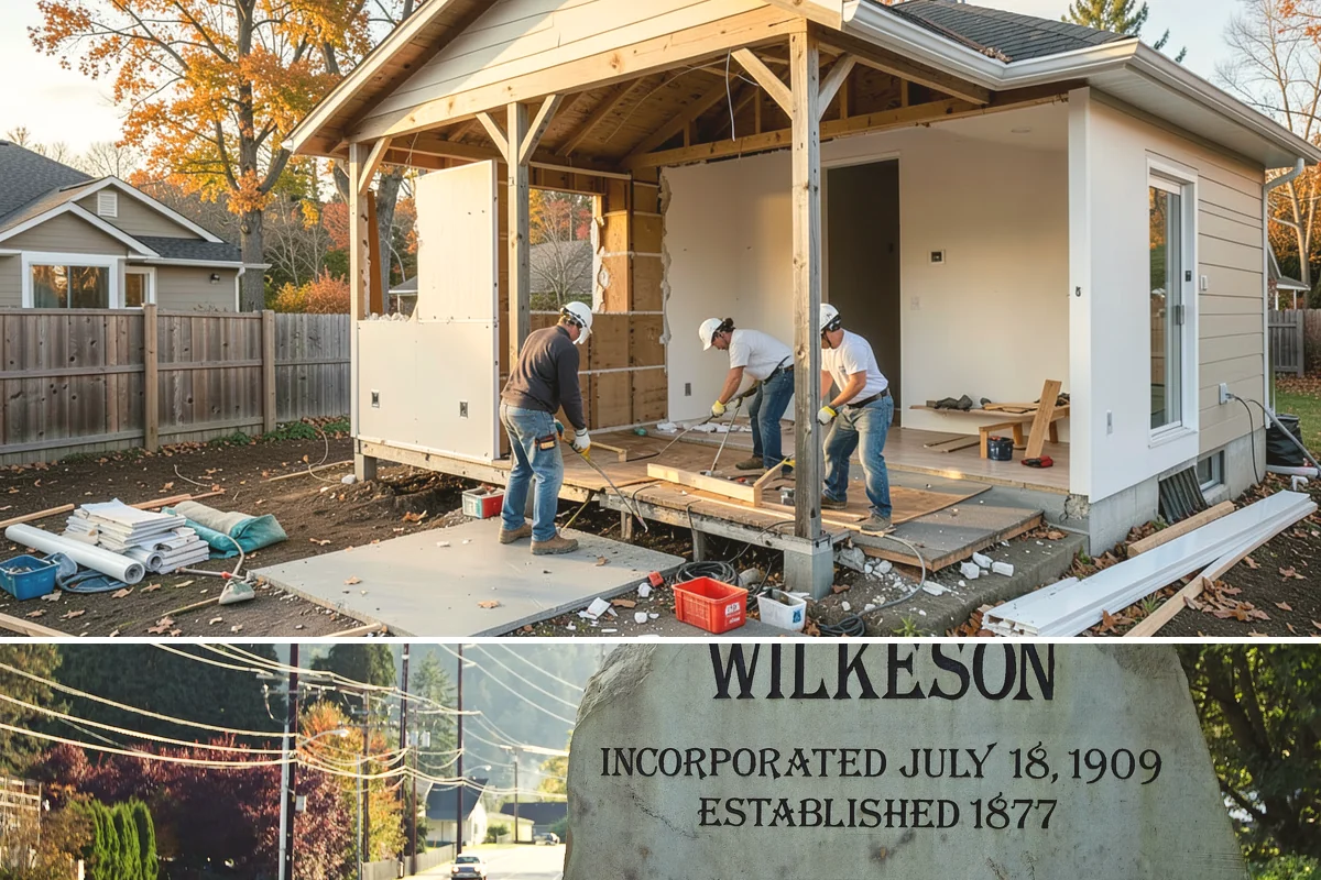 Shiplap Installation in Wilkeson, Pierce County, WA - Shiplap installs cleanly year-round indoors and is a popular cozy upgrade during the darker Puget Sound winter months.