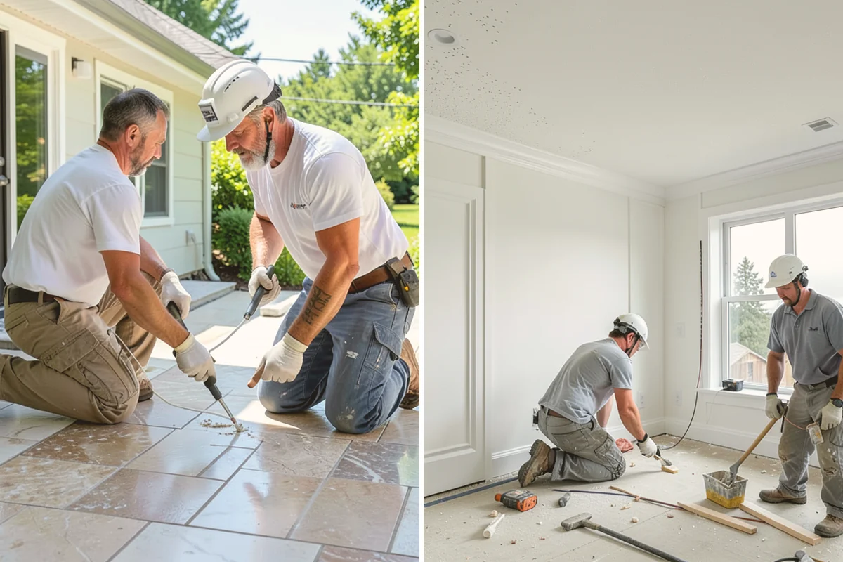 Shower Bench Installation in Bellevue, King County, WA - Determine bench height and placement