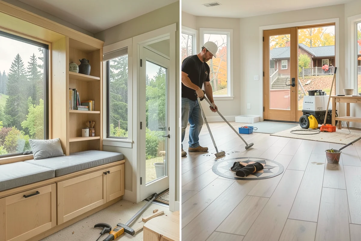 Shower Bench Installation in Bothell, King County, WA - Determine bench height and placement