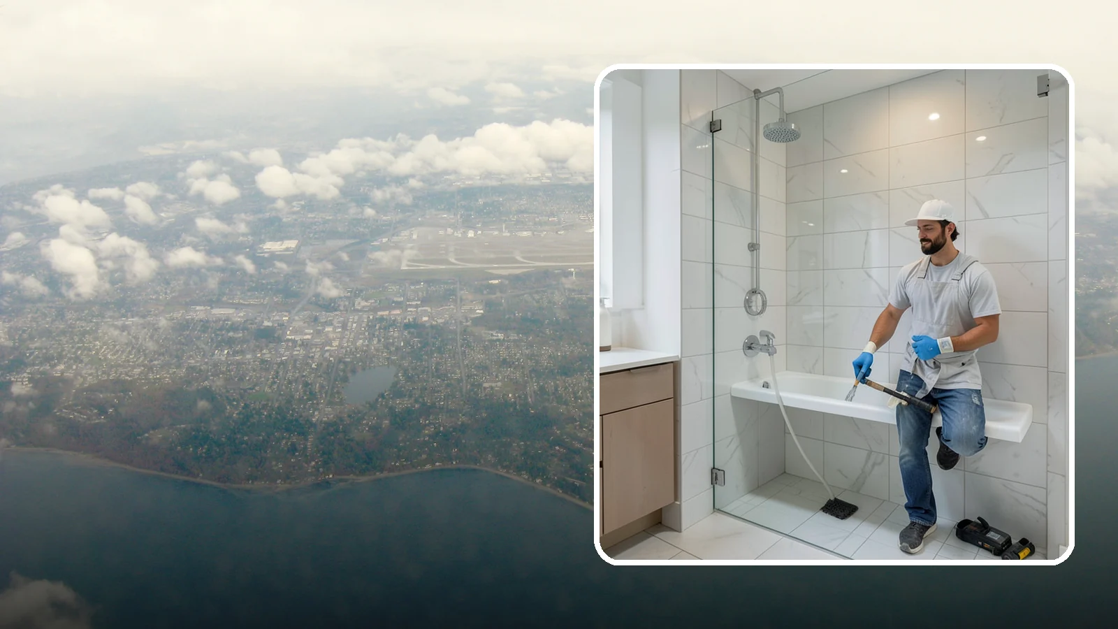 Shower Bench Installation in Burien, King County, WA - A shower bench installation adds a sturdy, waterproof seat for comfort and safer bathing.