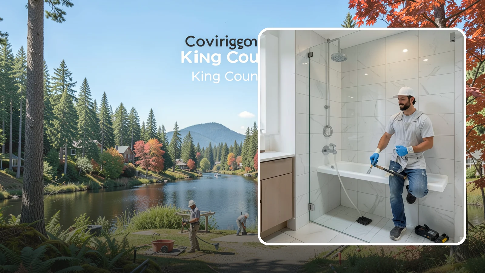 Shower Bench Installation in Covington, King County, WA - A shower bench installation adds a sturdy, waterproof seat for comfort and safer bathing.