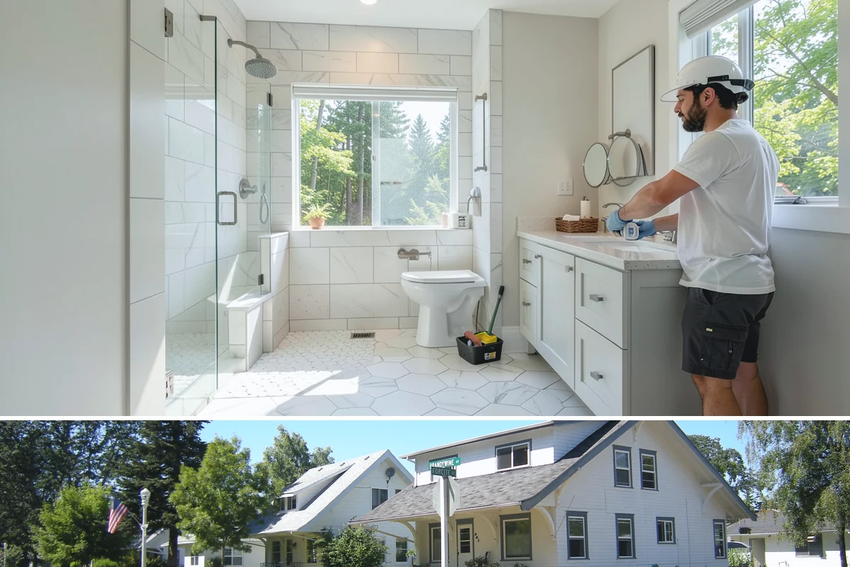 Shower Bench Installation in DuPont, Pierce County, WA - A bench is usually added during a shower build, so pairing it with a winter enclosure project keeps everything on one schedule.
