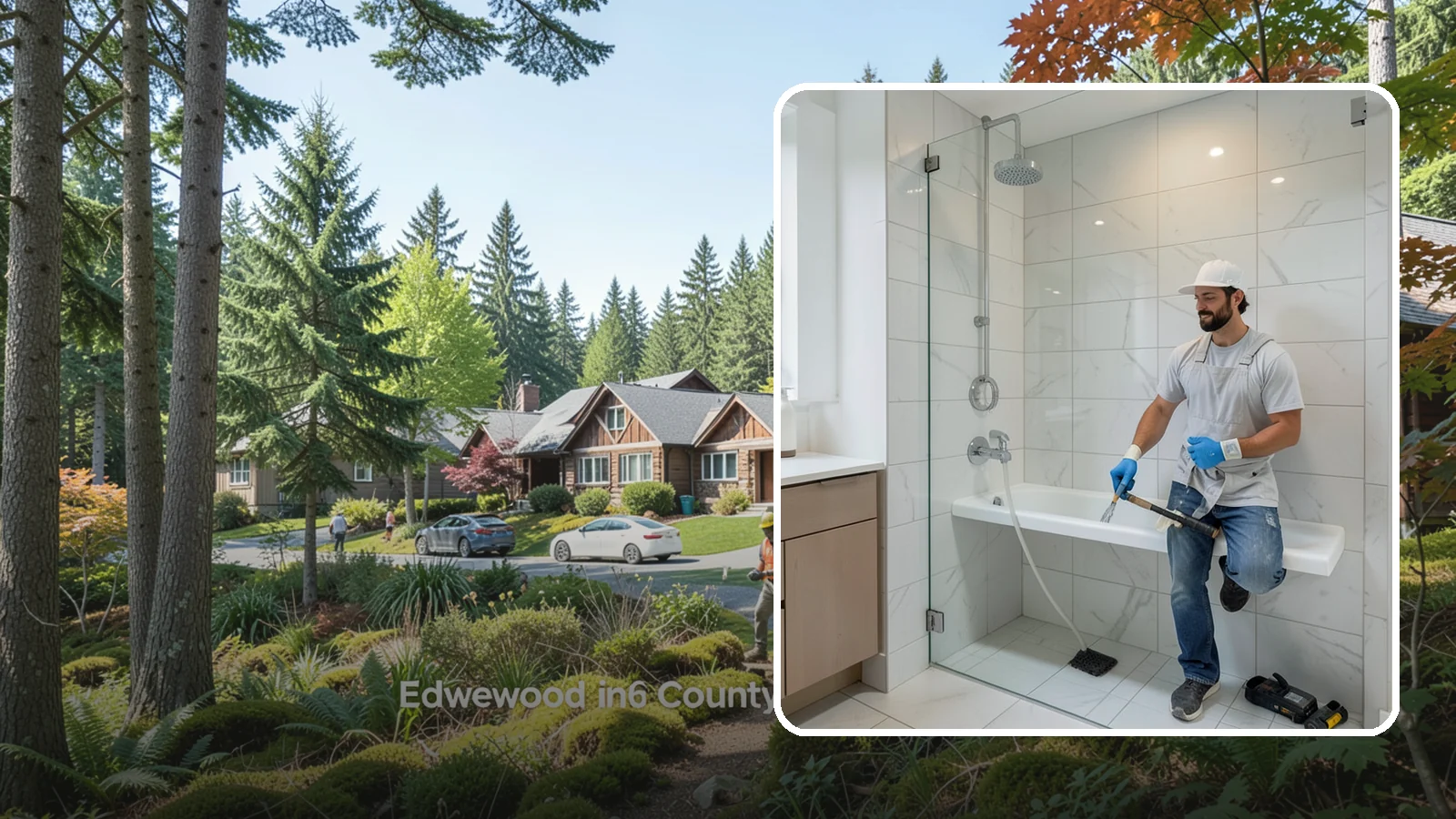 Shower Bench Installation in Edgewood, Pierce County, WA - A shower bench installation adds a sturdy, waterproof seat for comfort and safer bathing.